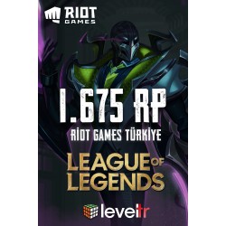 League of Legends 1675 RP - Riot Games - LOL