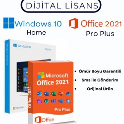 Windows 10 + Office 2021 Pro Plus Dijital Lisans Anahtarı
