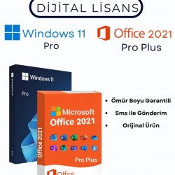 Windows 11 Pro + Office 2021 Pro Dijital Lisans Anahtarları