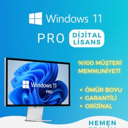 Windows 11 PRO OEM - Dijital Lisans Anahtarı - ORİJİNAL, ÖMÜR BOYU, GARANTİLİ, ESD KEY HEMEN TESLİM
