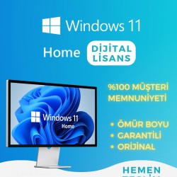 Windows 11 Home OEM Dijital Lisans Anahtarı Windows 11 Ömür Boyu Garantili ESD Key