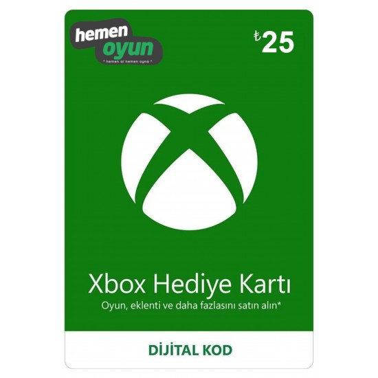 Xbox 25 TL Hediye Kartı Bakiye