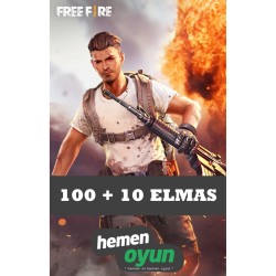 Free Fire 100 + 10 Elmas Diamond