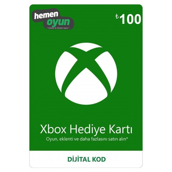 Xbox 100 TL Hediye Kartı Bakiye